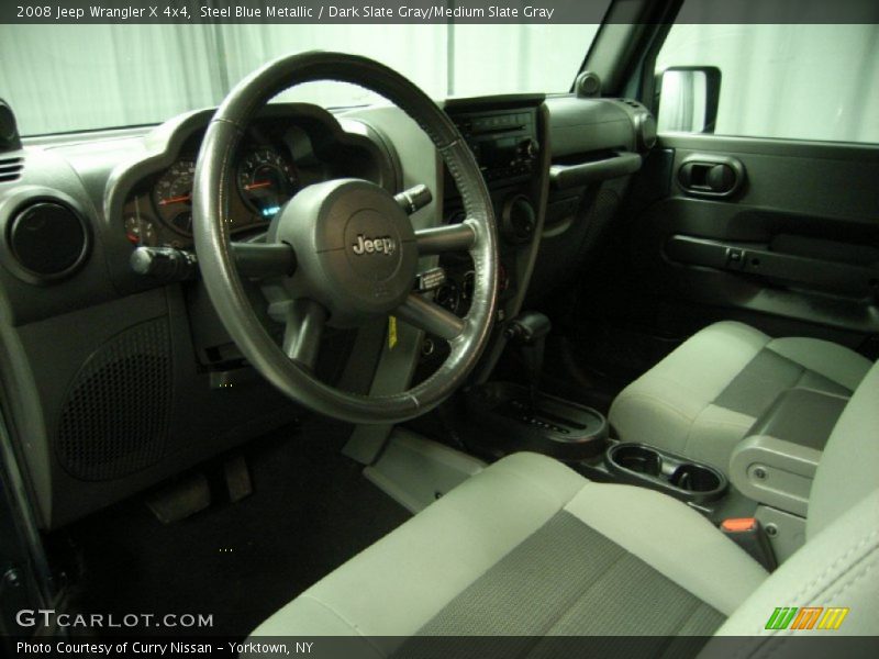 Steel Blue Metallic / Dark Slate Gray/Medium Slate Gray 2008 Jeep Wrangler X 4x4