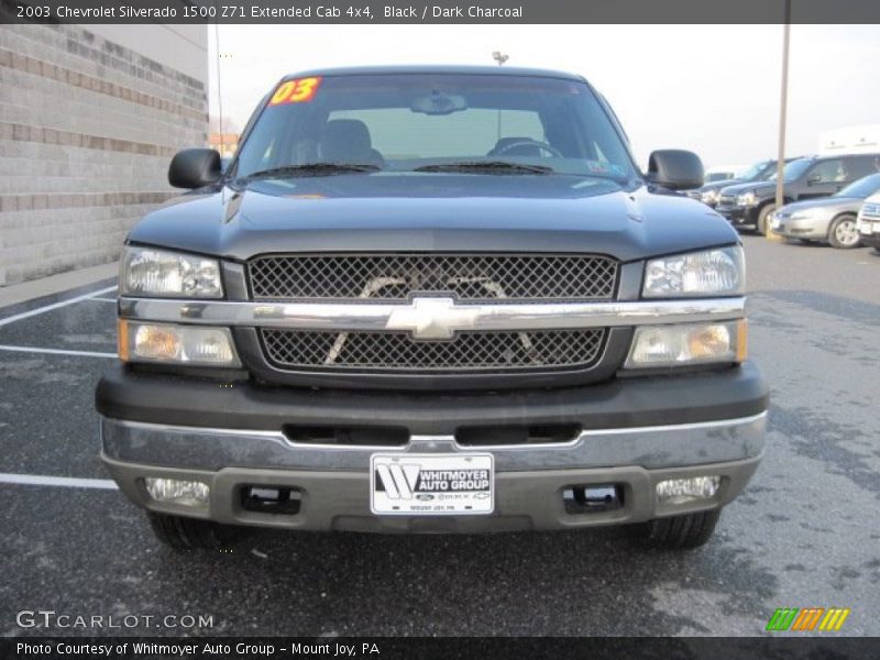 Black / Dark Charcoal 2003 Chevrolet Silverado 1500 Z71 Extended Cab 4x4