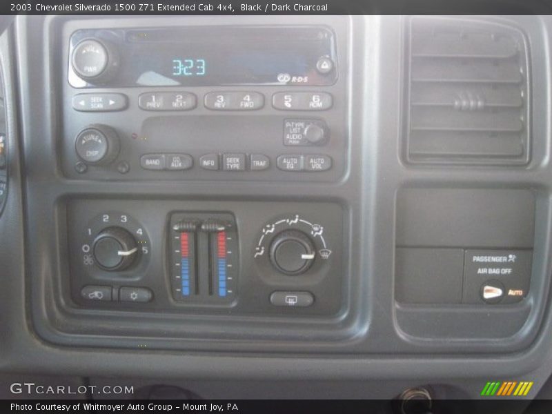 Black / Dark Charcoal 2003 Chevrolet Silverado 1500 Z71 Extended Cab 4x4