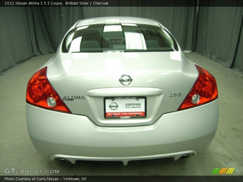 Brilliant Silver / Charcoal 2012 Nissan Altima 2.5 S Coupe