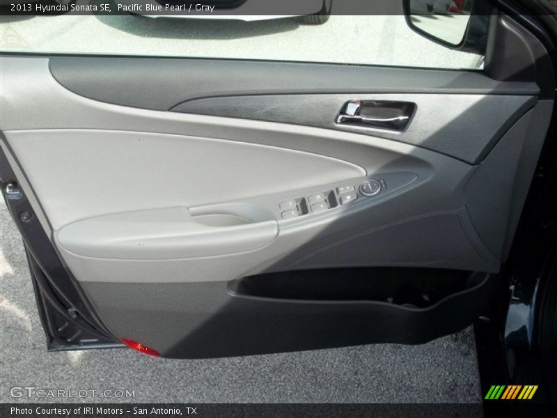 Pacific Blue Pearl / Gray 2013 Hyundai Sonata SE