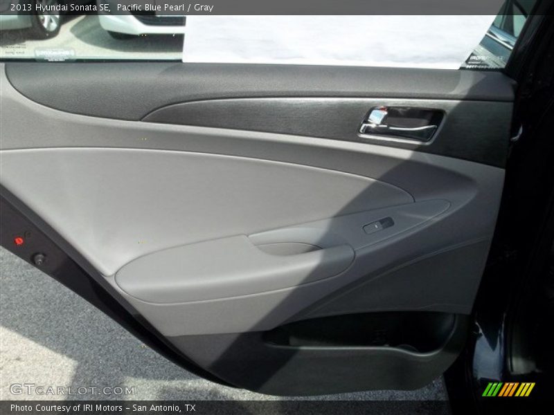 Pacific Blue Pearl / Gray 2013 Hyundai Sonata SE