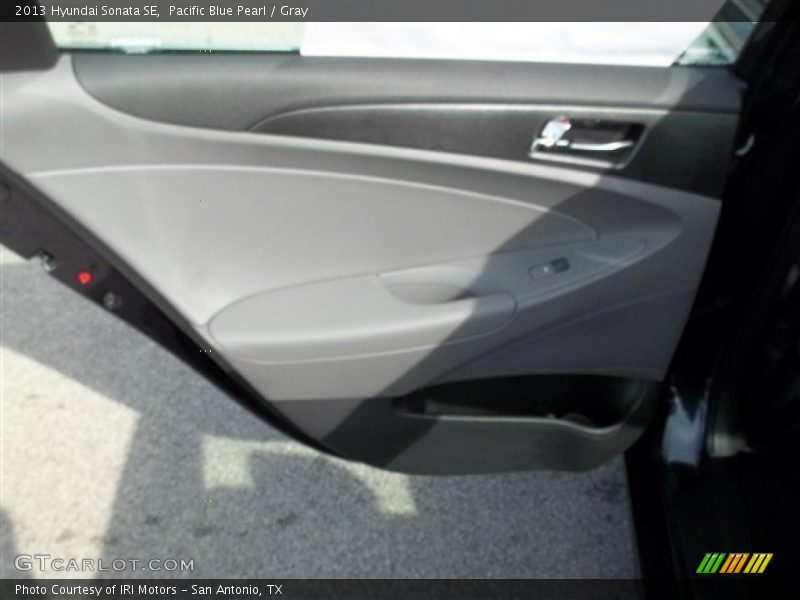 Pacific Blue Pearl / Gray 2013 Hyundai Sonata SE