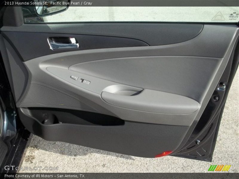 Pacific Blue Pearl / Gray 2013 Hyundai Sonata SE