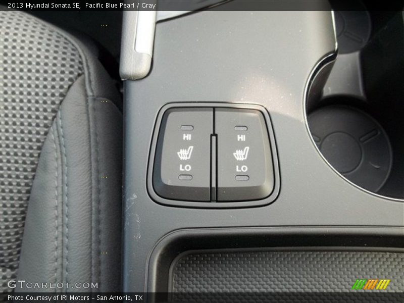 Pacific Blue Pearl / Gray 2013 Hyundai Sonata SE