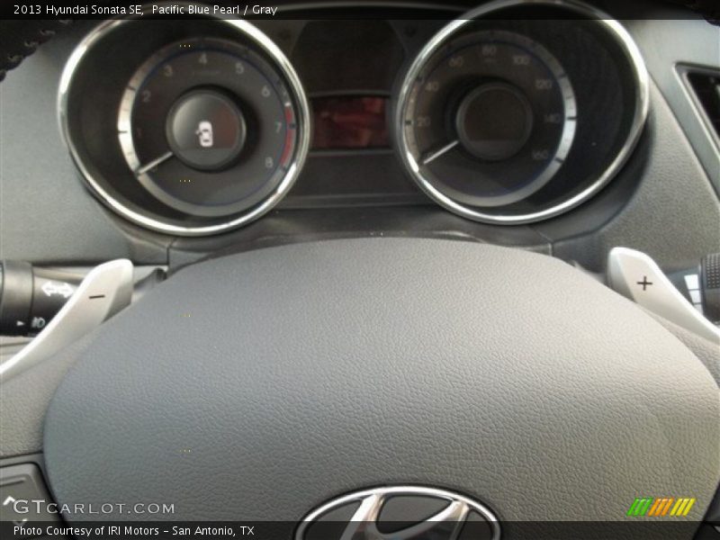 Pacific Blue Pearl / Gray 2013 Hyundai Sonata SE