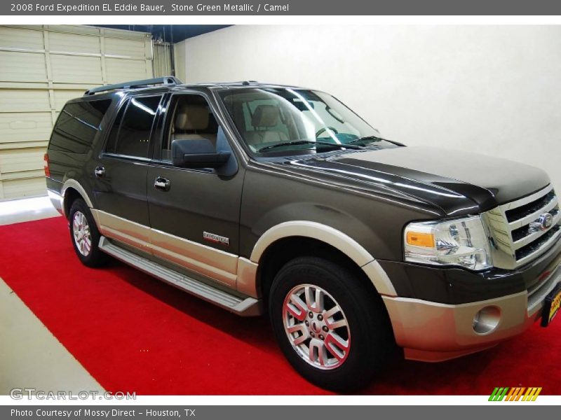 Stone Green Metallic / Camel 2008 Ford Expedition EL Eddie Bauer