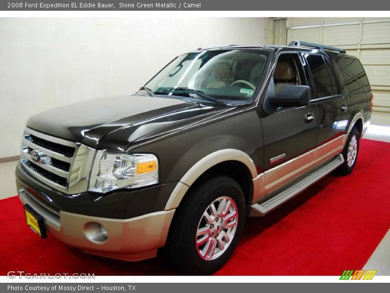 Stone Green Metallic / Camel 2008 Ford Expedition EL Eddie Bauer