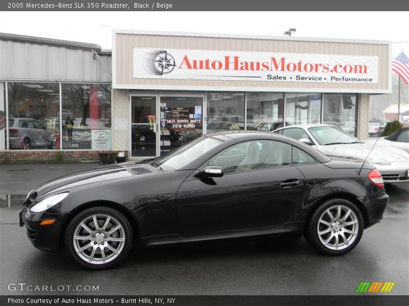 Black / Beige 2005 Mercedes-Benz SLK 350 Roadster