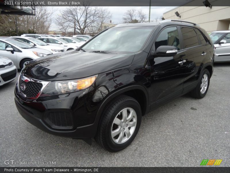 Ebony Black / Black 2011 Kia Sorento LX V6