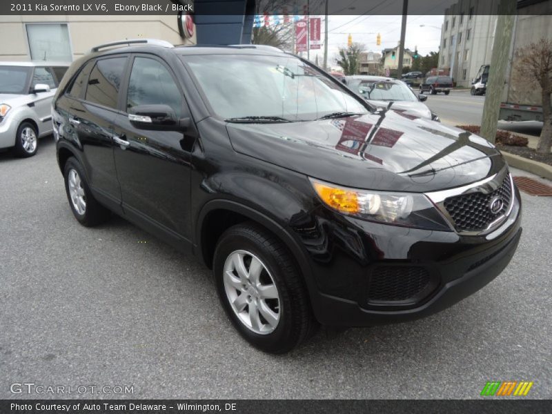 Ebony Black / Black 2011 Kia Sorento LX V6