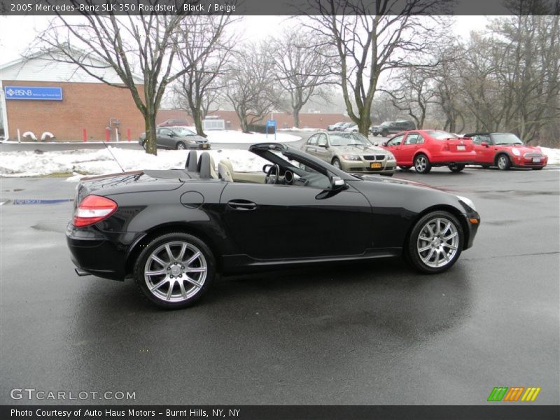 Black / Beige 2005 Mercedes-Benz SLK 350 Roadster