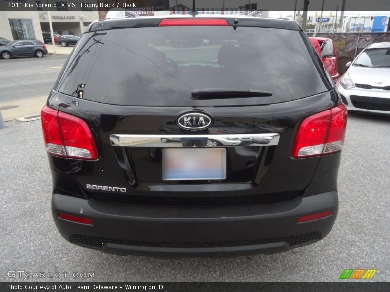 Ebony Black / Black 2011 Kia Sorento LX V6
