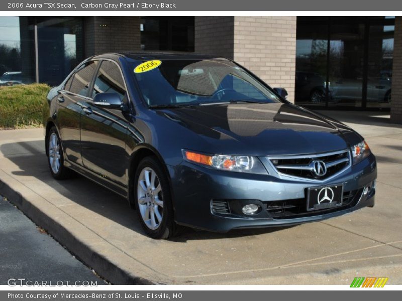 Carbon Gray Pearl / Ebony Black 2006 Acura TSX Sedan