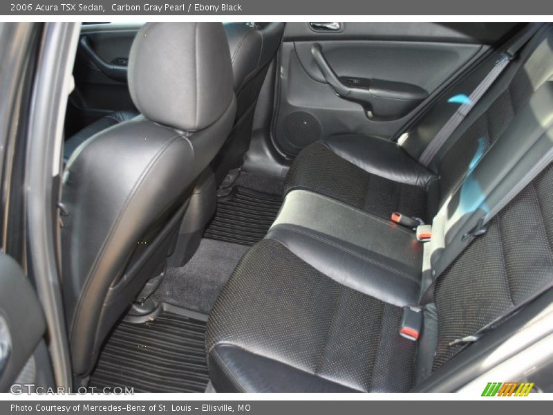 Rear Seat of 2006 TSX Sedan