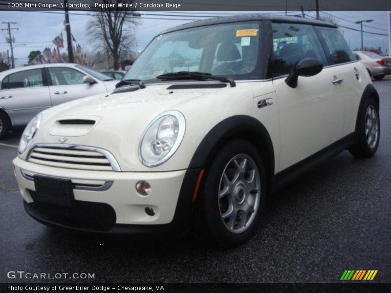 Pepper White / Cordoba Beige 2006 Mini Cooper S Hardtop