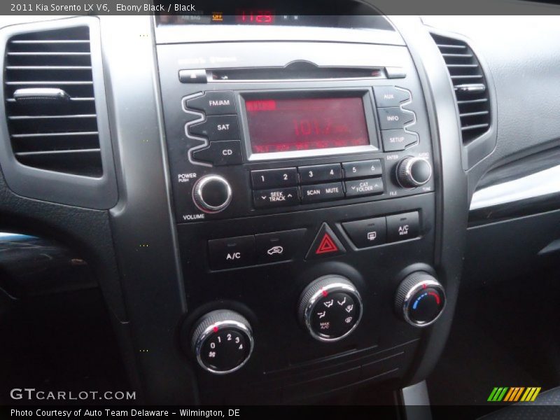 Ebony Black / Black 2011 Kia Sorento LX V6