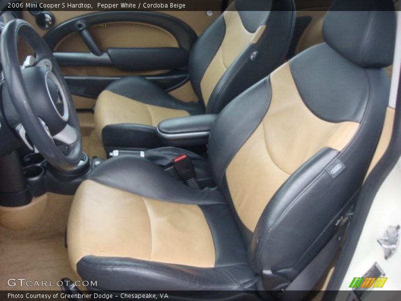 Pepper White / Cordoba Beige 2006 Mini Cooper S Hardtop