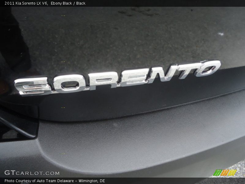 Ebony Black / Black 2011 Kia Sorento LX V6