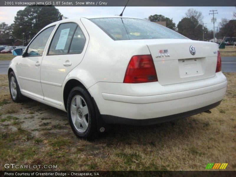 Snow White / Grey 2001 Volkswagen Jetta GLS 1.8T Sedan