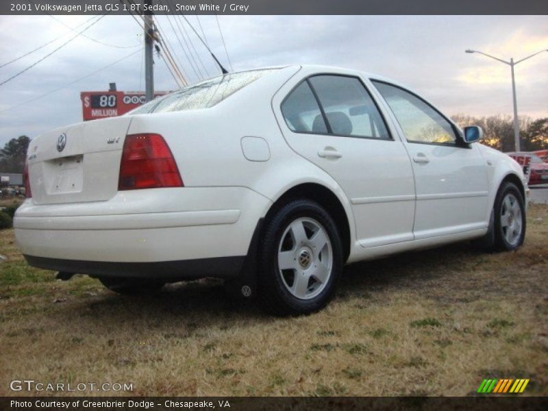 Snow White / Grey 2001 Volkswagen Jetta GLS 1.8T Sedan