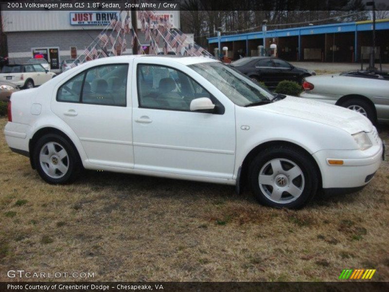 Snow White / Grey 2001 Volkswagen Jetta GLS 1.8T Sedan