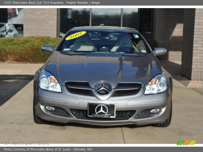 Pewter Metallic / Beige 2007 Mercedes-Benz SLK 350 Roadster