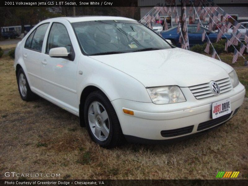 Snow White / Grey 2001 Volkswagen Jetta GLS 1.8T Sedan