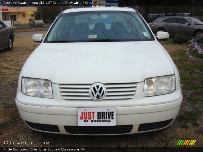 Snow White / Grey 2001 Volkswagen Jetta GLS 1.8T Sedan