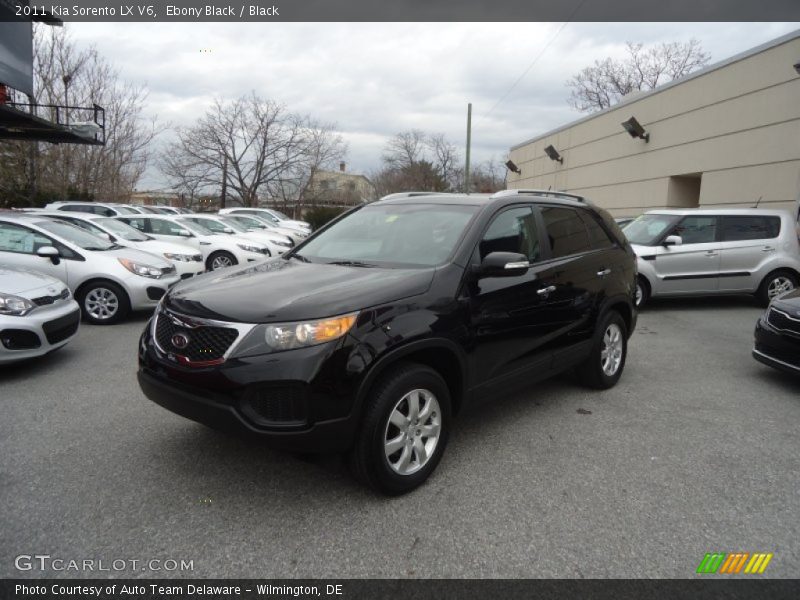 Ebony Black / Black 2011 Kia Sorento LX V6