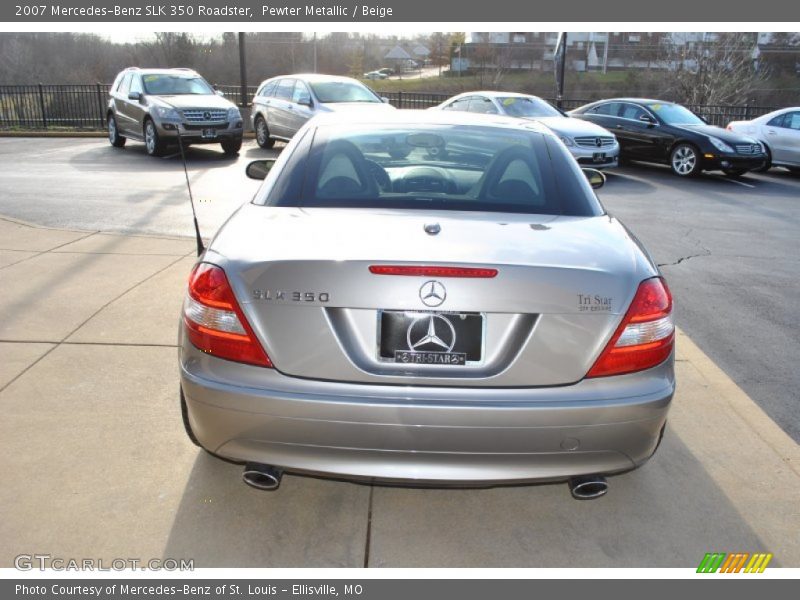 Pewter Metallic / Beige 2007 Mercedes-Benz SLK 350 Roadster