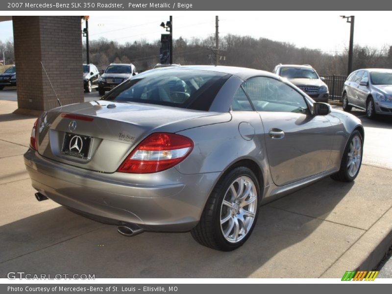 Pewter Metallic / Beige 2007 Mercedes-Benz SLK 350 Roadster