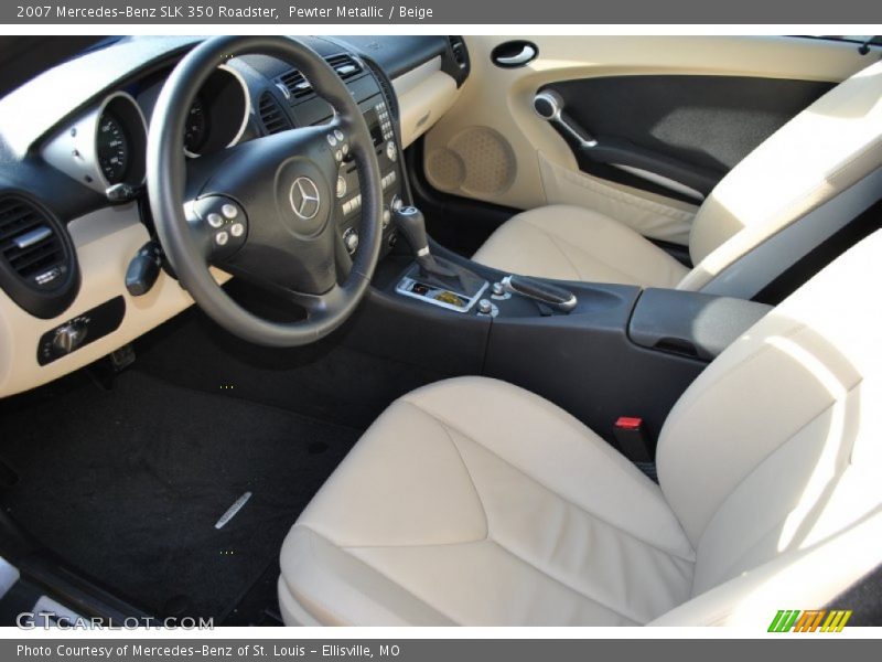 Pewter Metallic / Beige 2007 Mercedes-Benz SLK 350 Roadster