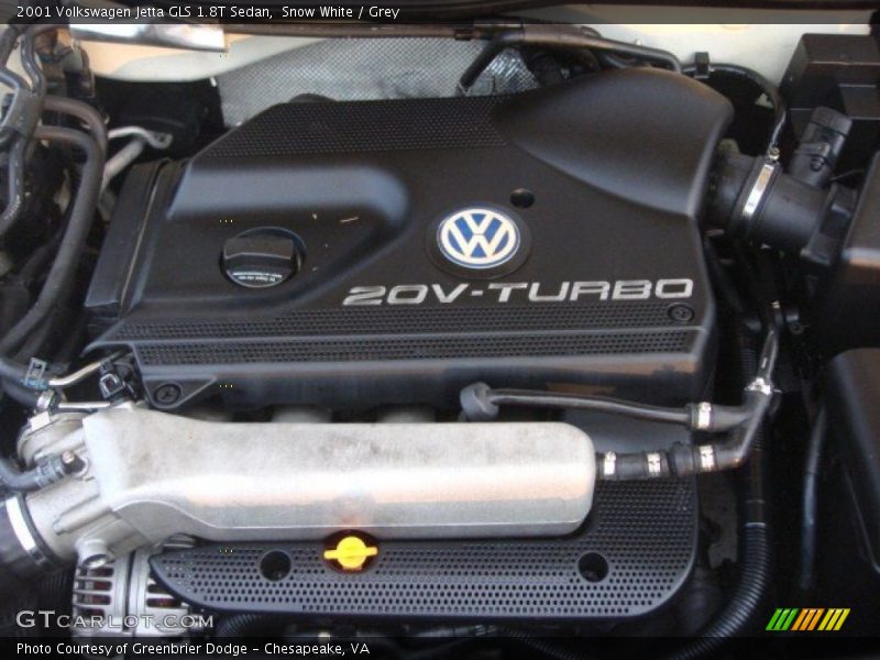 Snow White / Grey 2001 Volkswagen Jetta GLS 1.8T Sedan