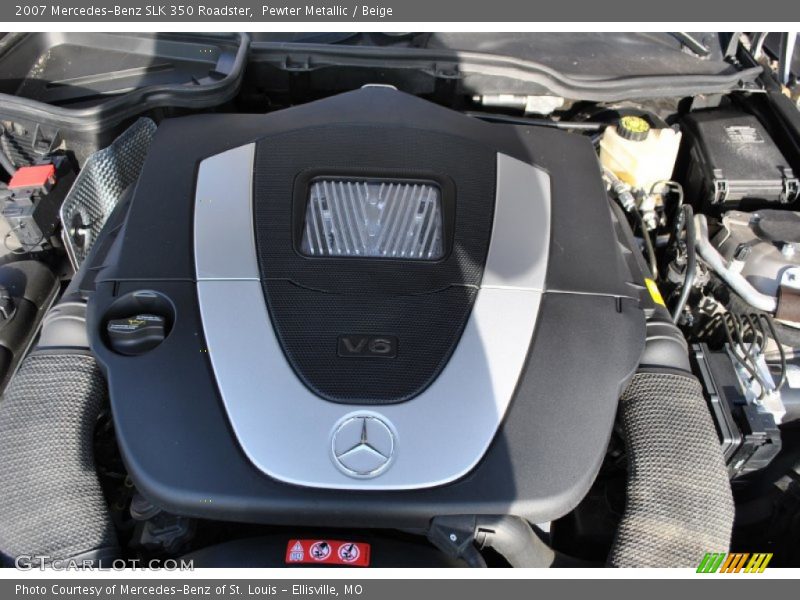 Pewter Metallic / Beige 2007 Mercedes-Benz SLK 350 Roadster