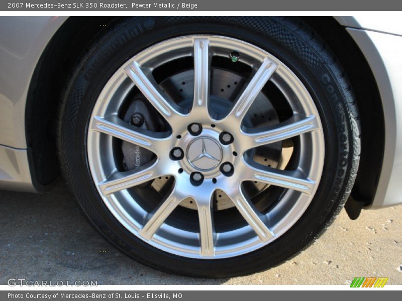 Pewter Metallic / Beige 2007 Mercedes-Benz SLK 350 Roadster