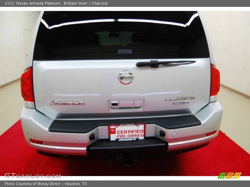 Brilliant Silver / Charcoal 2012 Nissan Armada Platinum