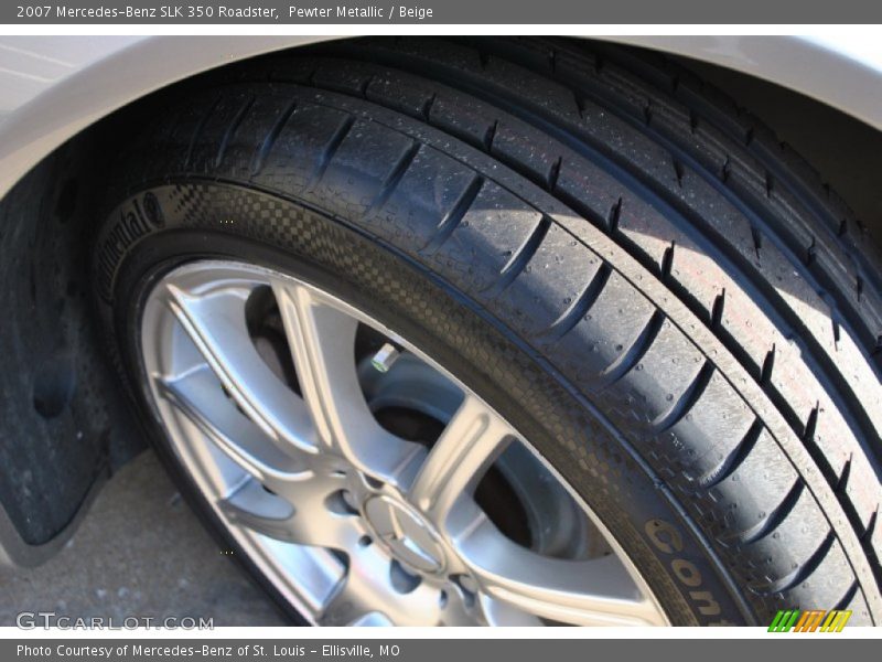 Pewter Metallic / Beige 2007 Mercedes-Benz SLK 350 Roadster