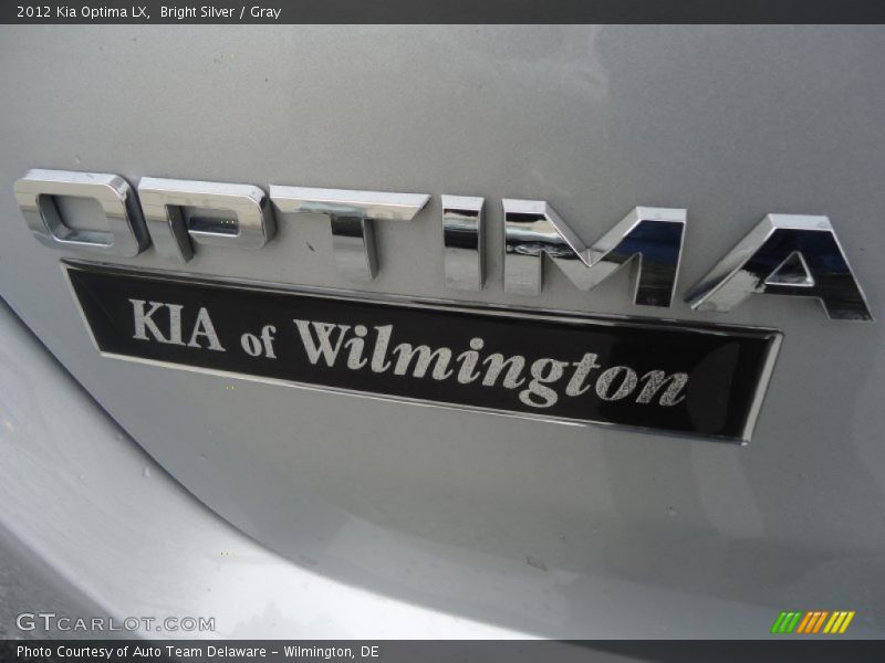 Bright Silver / Gray 2012 Kia Optima LX