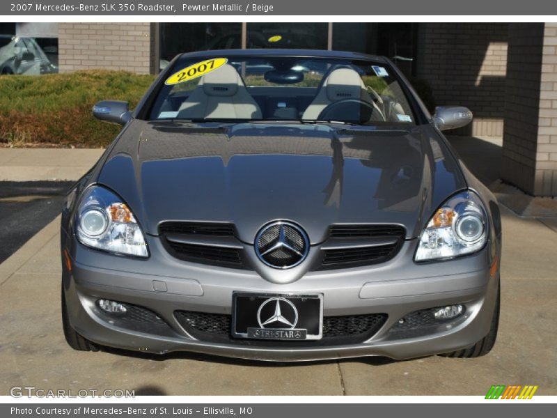 Pewter Metallic / Beige 2007 Mercedes-Benz SLK 350 Roadster