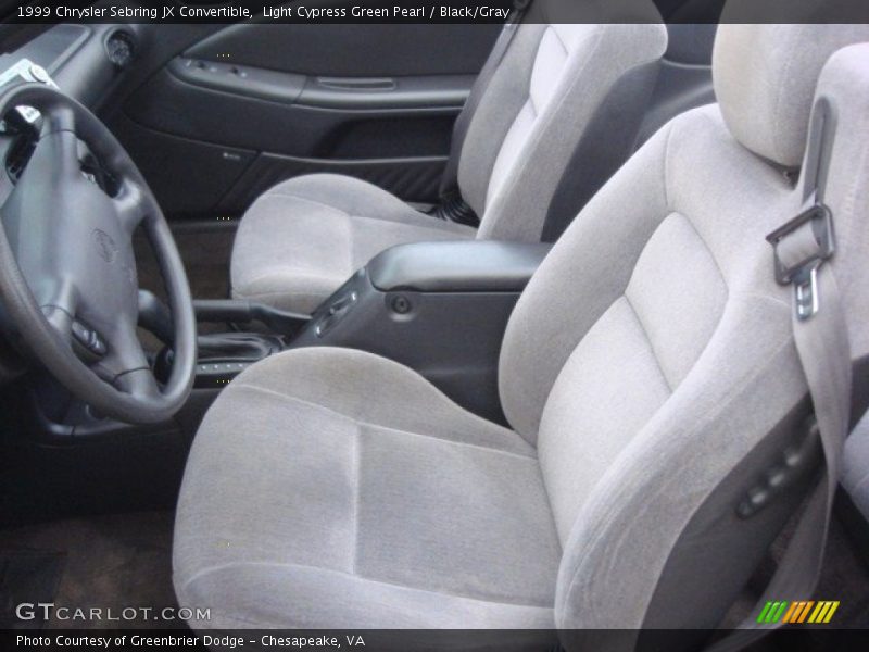 Light Cypress Green Pearl / Black/Gray 1999 Chrysler Sebring JX Convertible