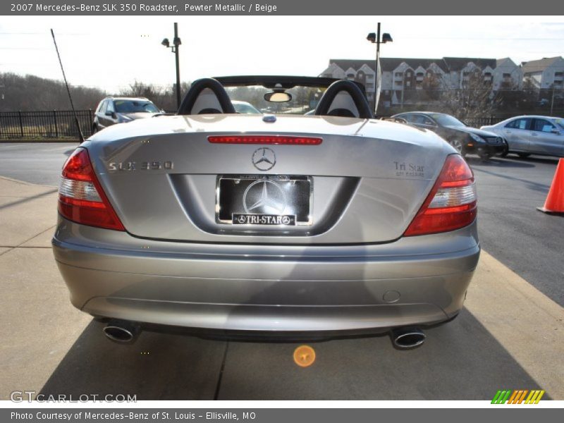 Pewter Metallic / Beige 2007 Mercedes-Benz SLK 350 Roadster