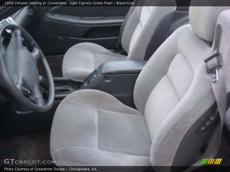 Light Cypress Green Pearl / Black/Gray 1999 Chrysler Sebring JX Convertible