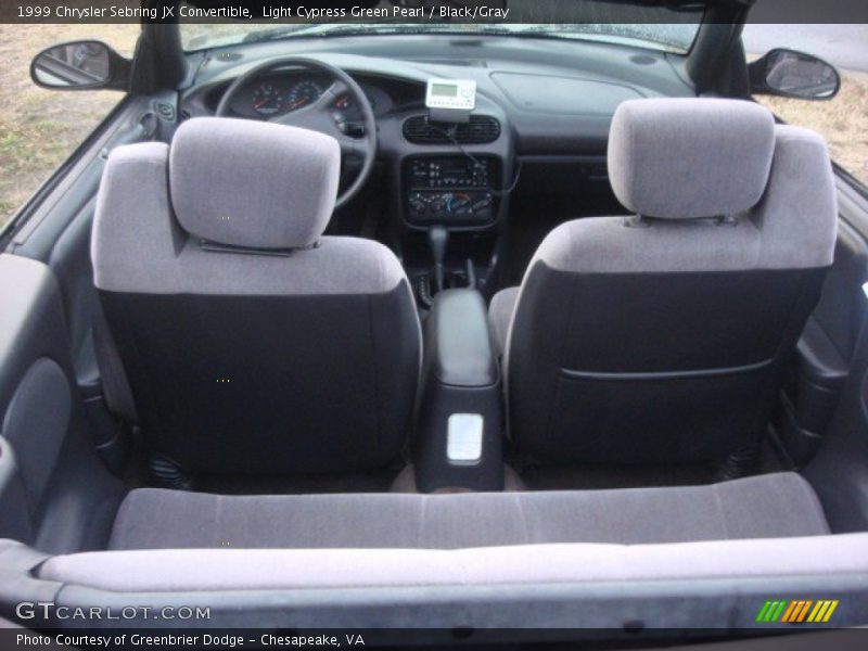 Light Cypress Green Pearl / Black/Gray 1999 Chrysler Sebring JX Convertible
