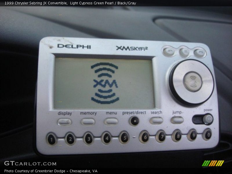 Light Cypress Green Pearl / Black/Gray 1999 Chrysler Sebring JX Convertible
