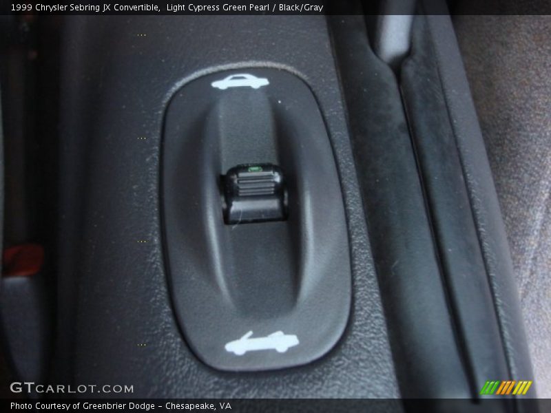 Light Cypress Green Pearl / Black/Gray 1999 Chrysler Sebring JX Convertible