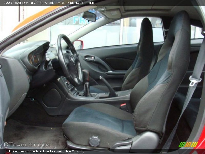  2003 Celica GT-S Black/Deep Blue Interior