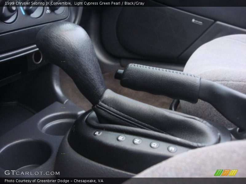 Light Cypress Green Pearl / Black/Gray 1999 Chrysler Sebring JX Convertible