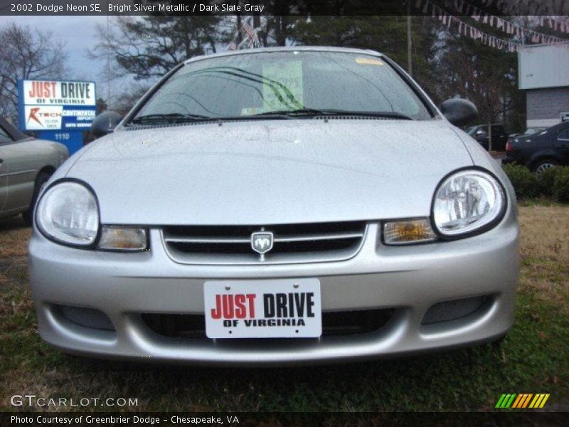 Bright Silver Metallic / Dark Slate Gray 2002 Dodge Neon SE