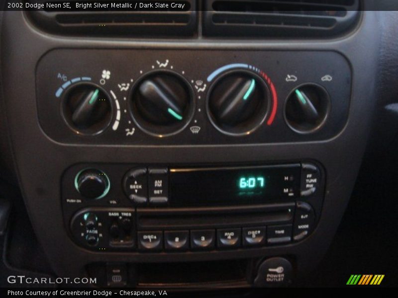 Controls of 2002 Neon SE